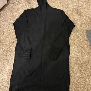 Lululemon Athletica Black Knit Sweater dress